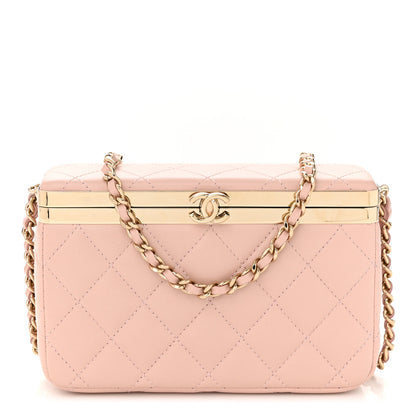 Chanel Lambskin Quilted CC Vanity With Chain Light Pink 1 of 11
