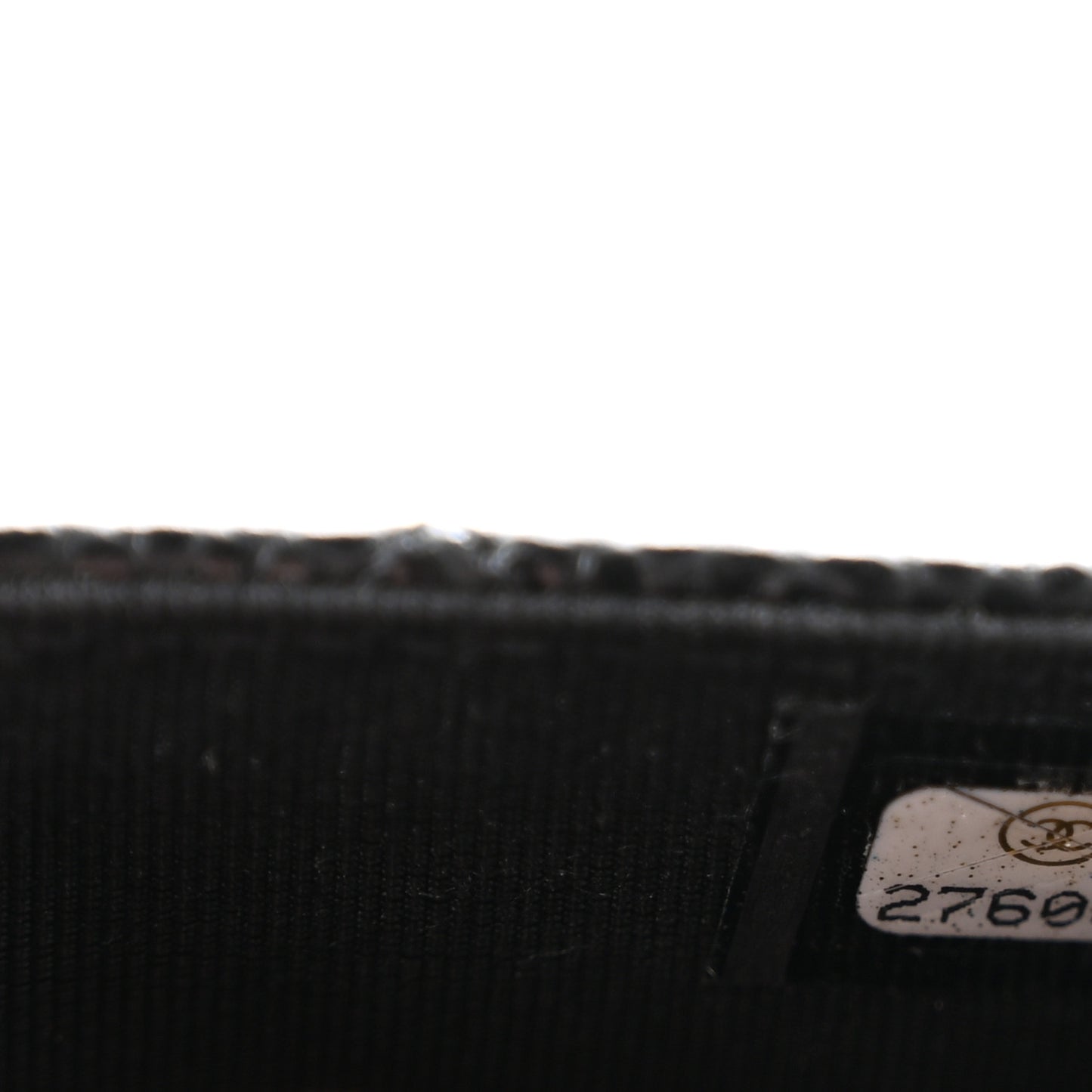 Caviar Quilted Flap Card Holder Black