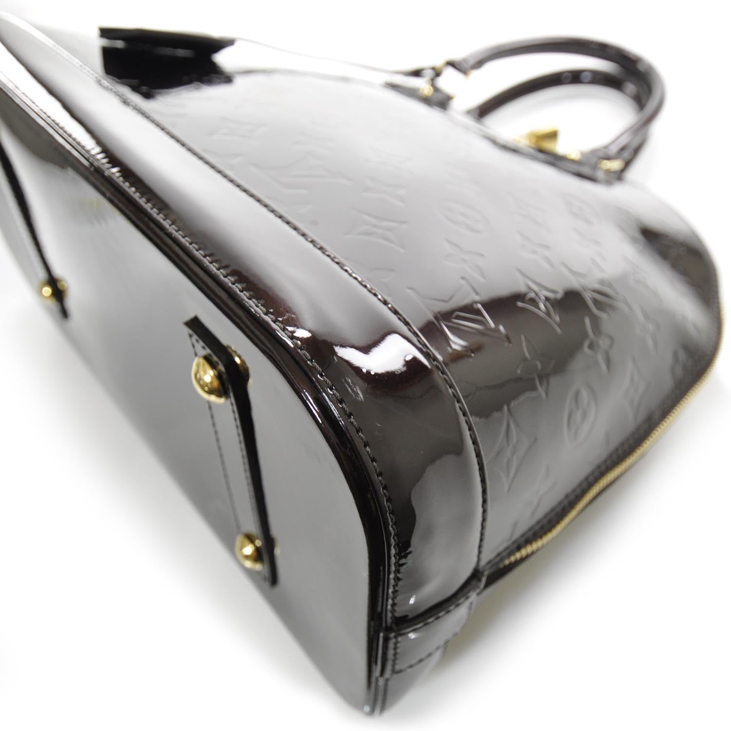 Louis Vuitton Vernis Alma MM Amarante 5 of 9