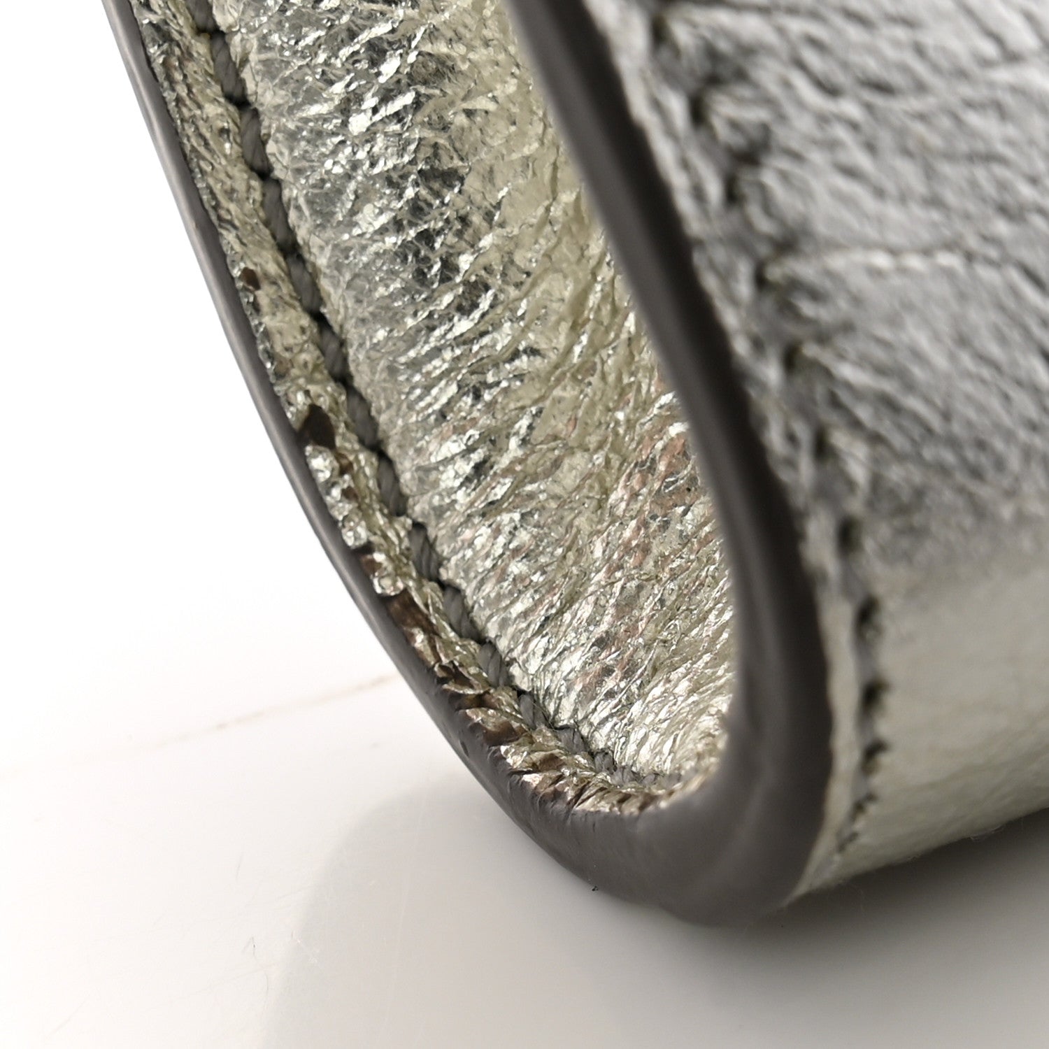 Saint Laurent Metallic Calfskin Monogram Large Belle De Jour Clutch Silver 9 of 9