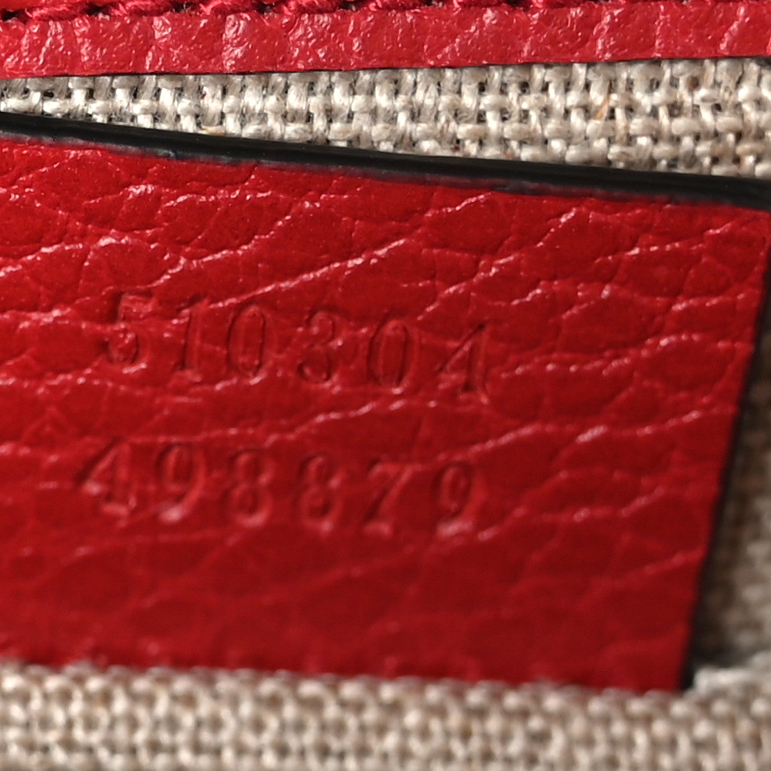 Gucci Dollar Calfskin Small Interlocking G Shoulder Bag Red 7 of 10