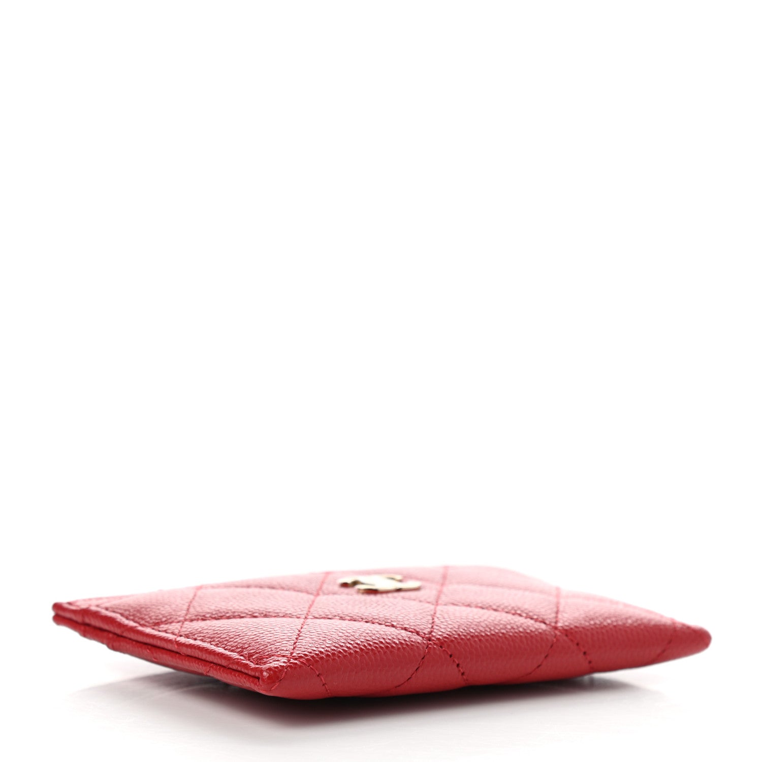 Chanel Caviar Quilted Card Holder Red 4 of 8