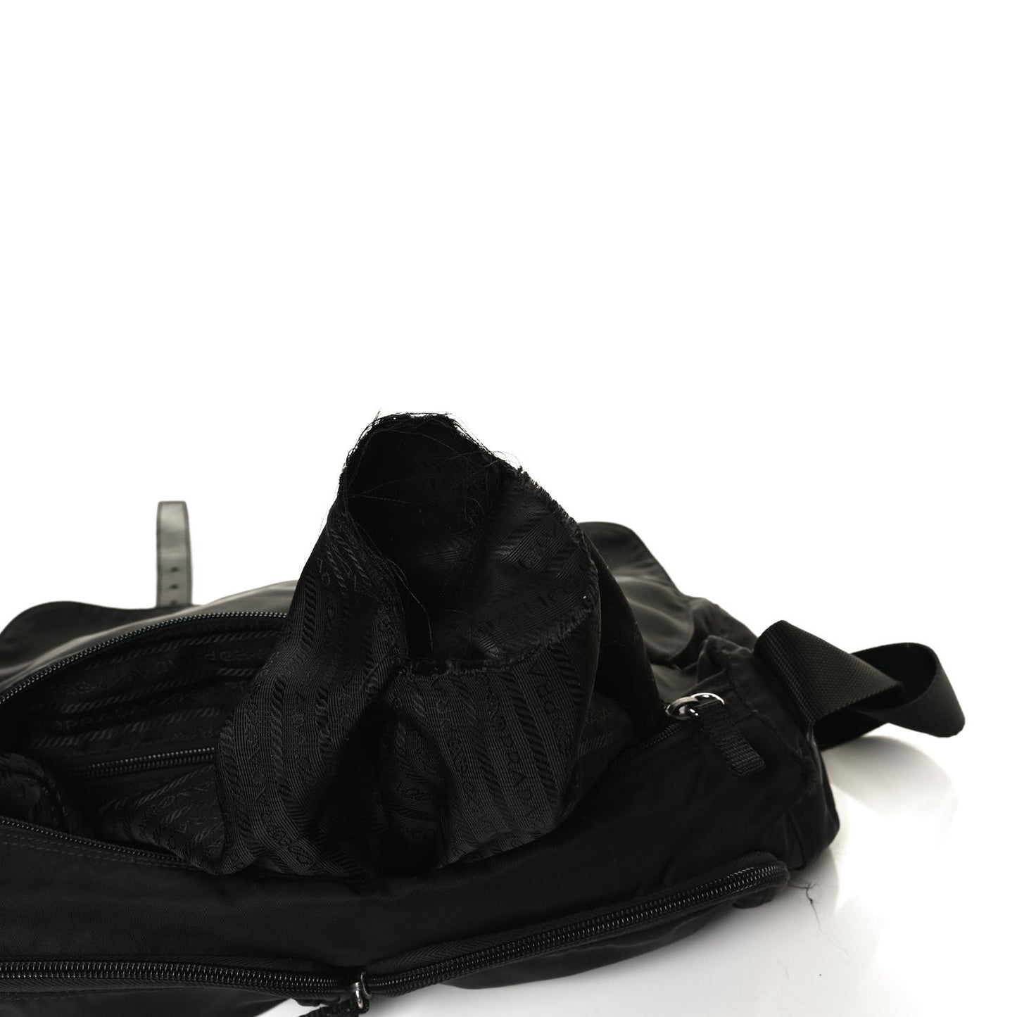 Nylon Vela Messenger Bag Black