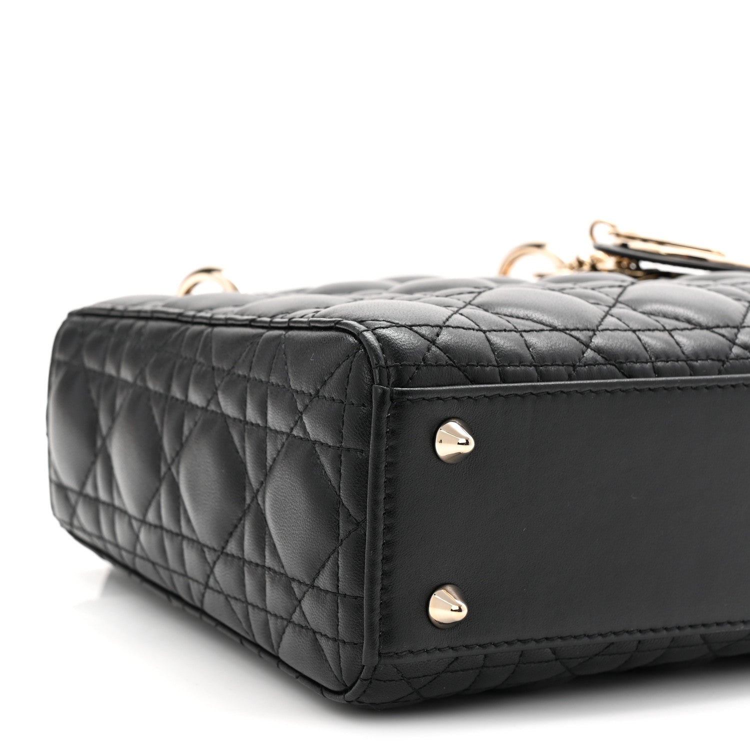 Christian Dior Lambskin Cannage Small My ABCDior Lady Dior Black 9 of 10