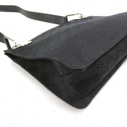 Gucci Monogram Eclipse Messenger Bag Black 5 of 13
