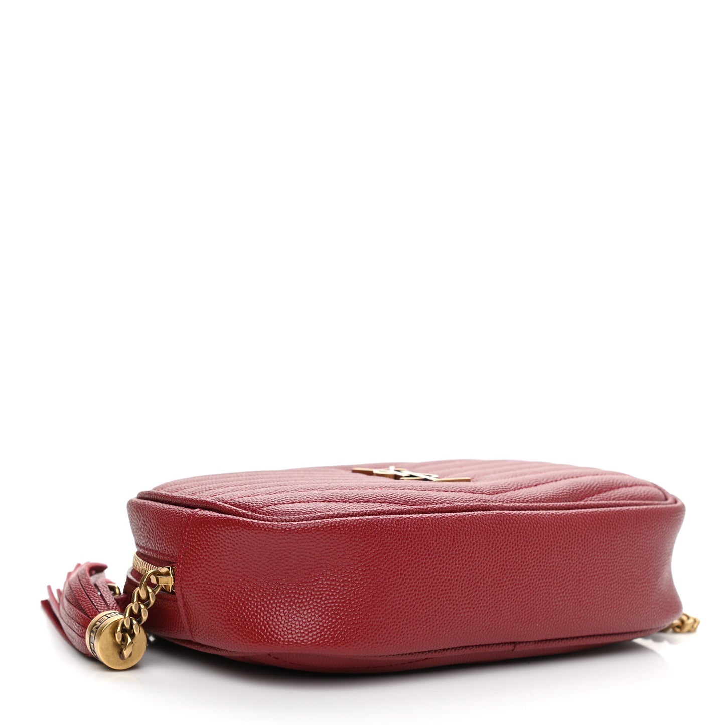 Grain De Poudre Matelasse Monogram Mini Lou Camera Bag Opyum Red
