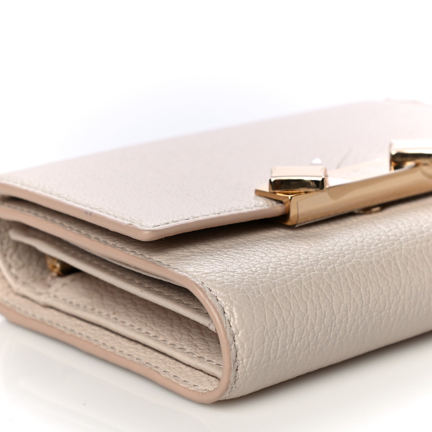 MCM Goatskin Milano Tri-Fold Wallet Beige 5 of 11