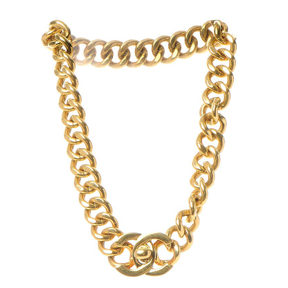 Chanel Chain Link CC Choker Necklace Gold 4 of 8