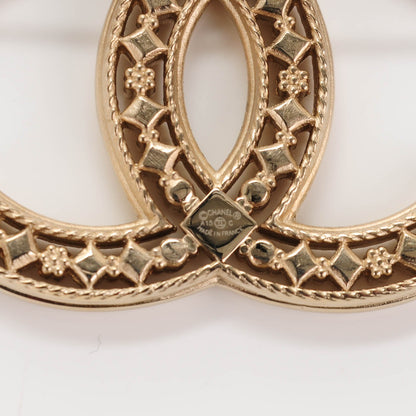 Chanel CC Brooch Light Gold 4 of 4