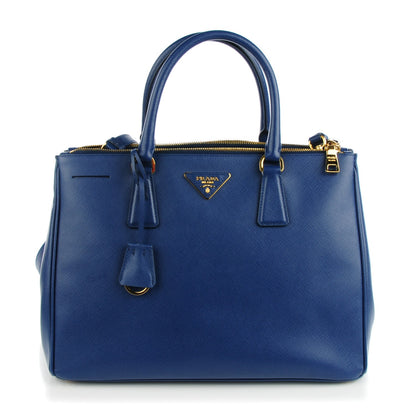 Prada Saffiano Medium Galleria Double Zip Tote Bluette 1 of 8