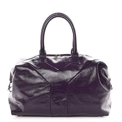 Saint Laurent Textured Patent Medium Easy Sac Purple 1 of 14