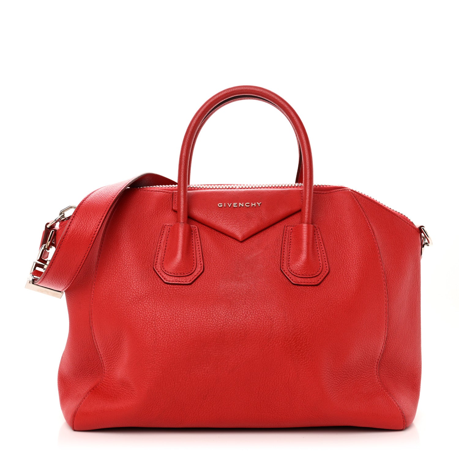 Givenchy Sugar Goatskin Medium Antigona Red 1 of 9