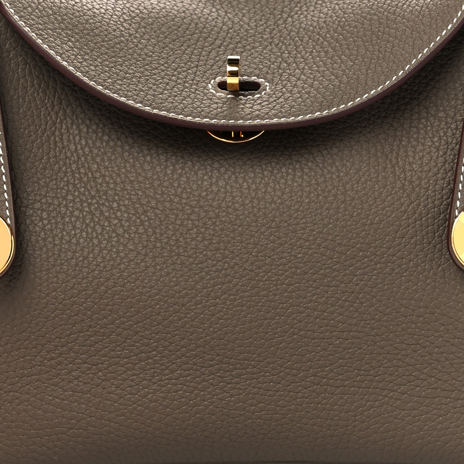 Hermes Taurillon Clemence Lindy 26 Etoupe 8 of 11