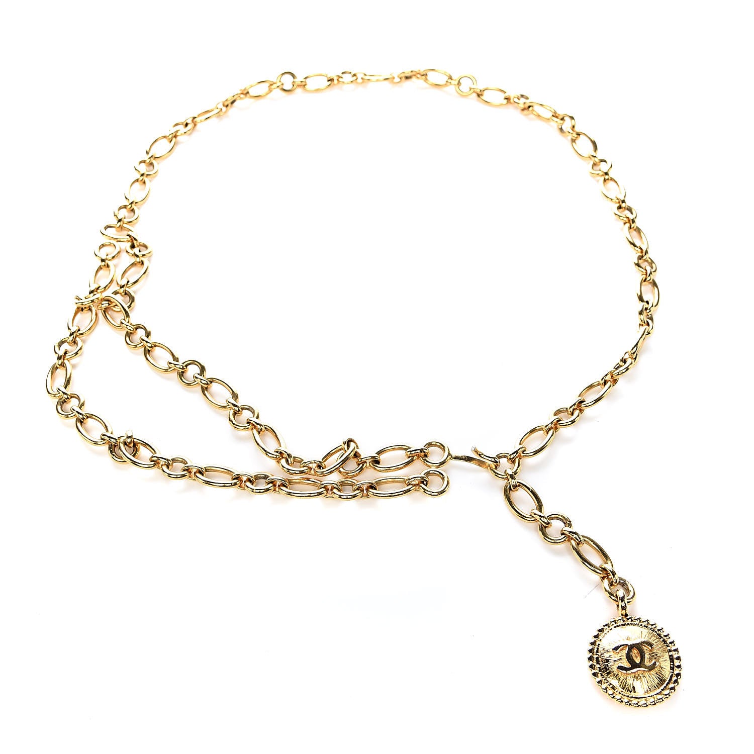 Chanel Chain CC Medallion Belt Gold 1 of 4