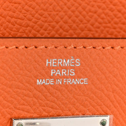 Hermes Epsom Kelly Longue Wallet Orange 9 of 14