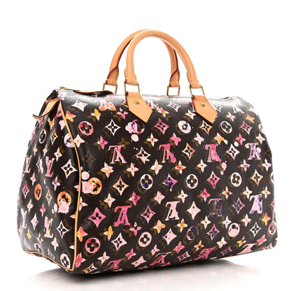 Louis Vuitton Watercolor Aquarelle Speedy 35 Brown 3 of 12