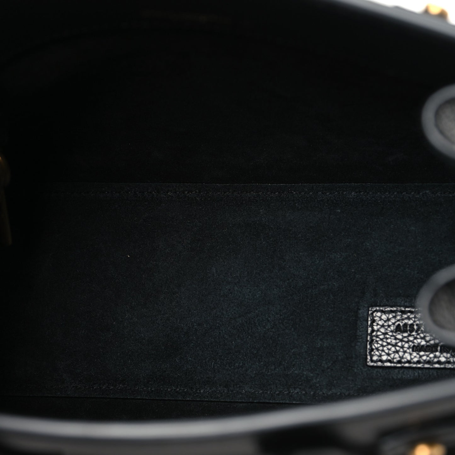Grained Calfskin Nano Supple Sac De Jour Black