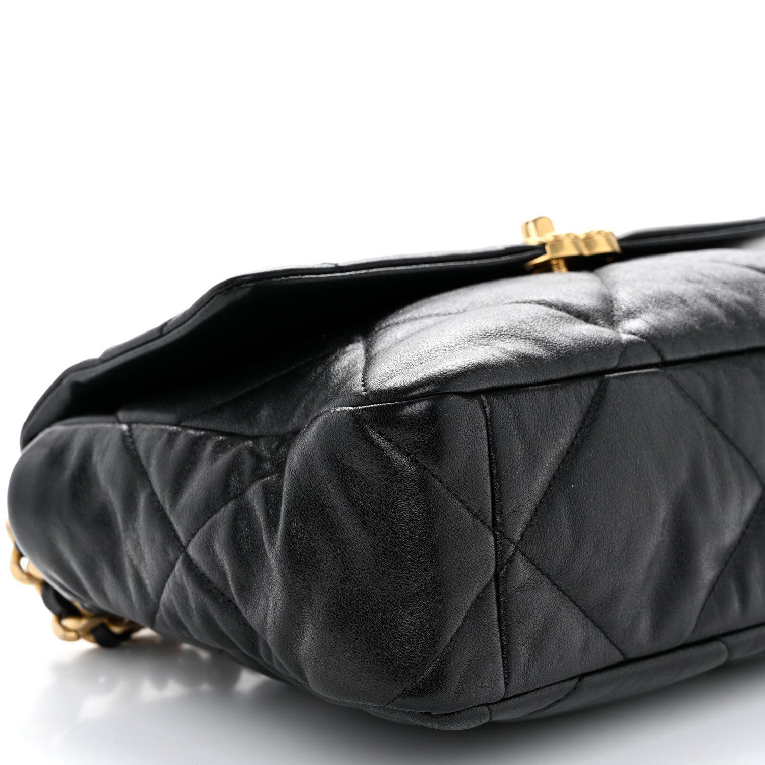 Chanel Lambskin Quilted Large Chanel 19 Flap Black 9 of 10