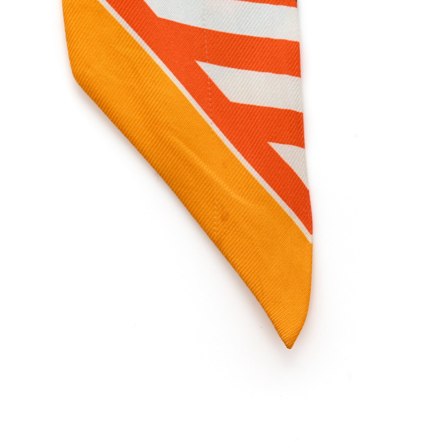 Hermes Twilly Scarf Orange Multicolor 6 of 17