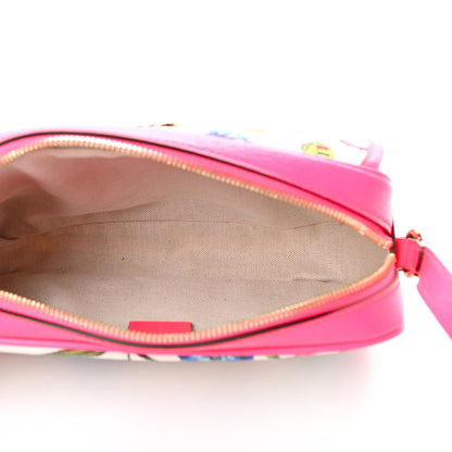 Gucci Canvas Flora Floral Shoulder Bag White Fuchsia Fluo 5 of 10