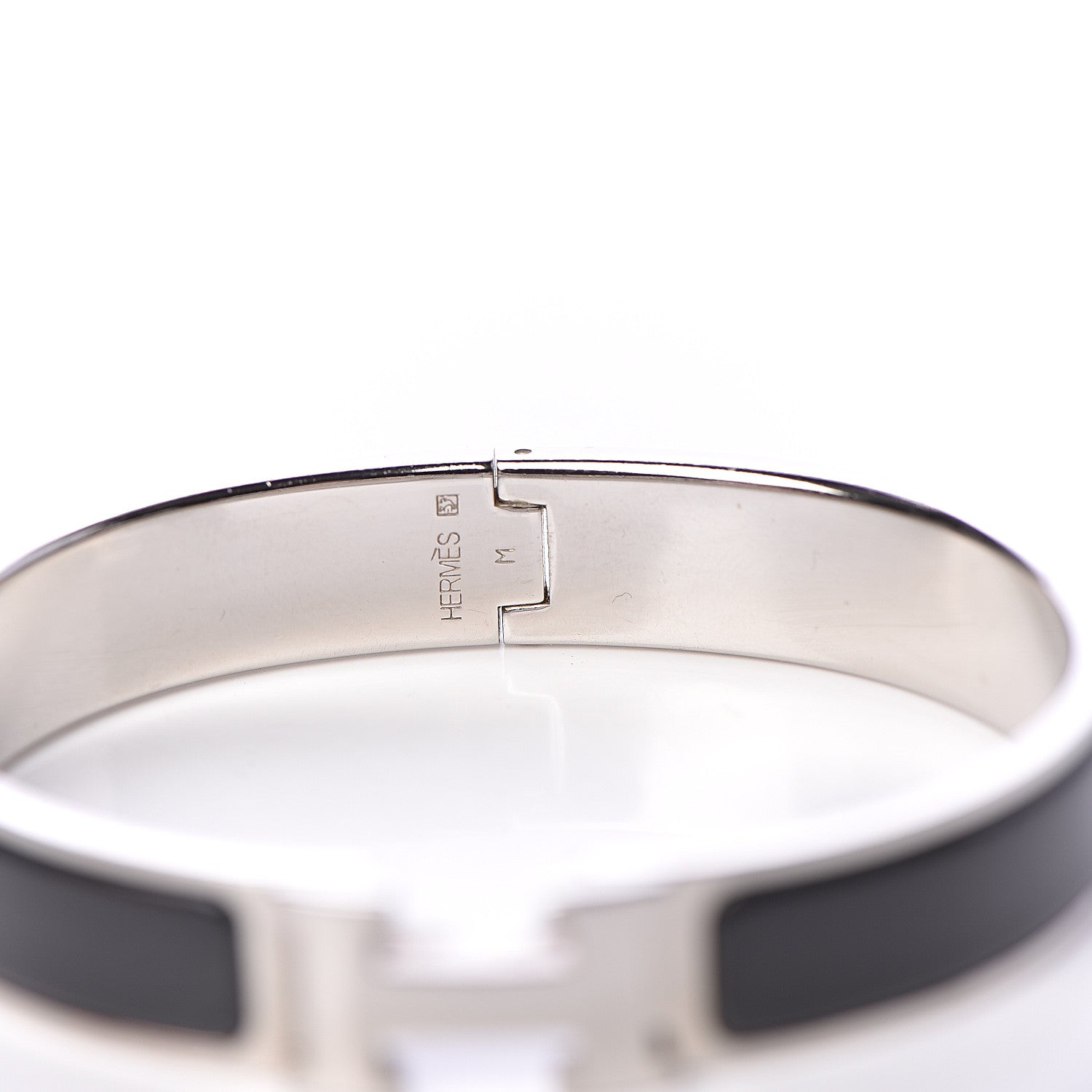 Hermes Enamel Narrow Clic Clac H Bracelet PM Black 4 of 5