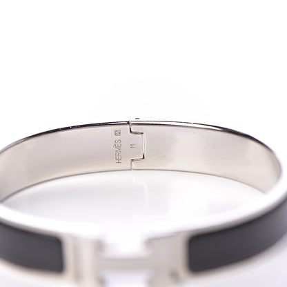 Hermes Enamel Narrow Clic Clac H Bracelet PM Black 4 of 5
