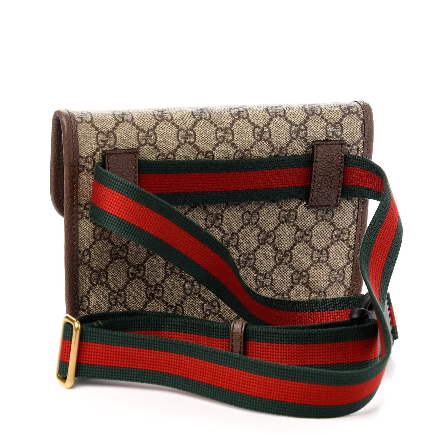 GG Supreme Monogram Neo Vintage Web Belt Bag Brown