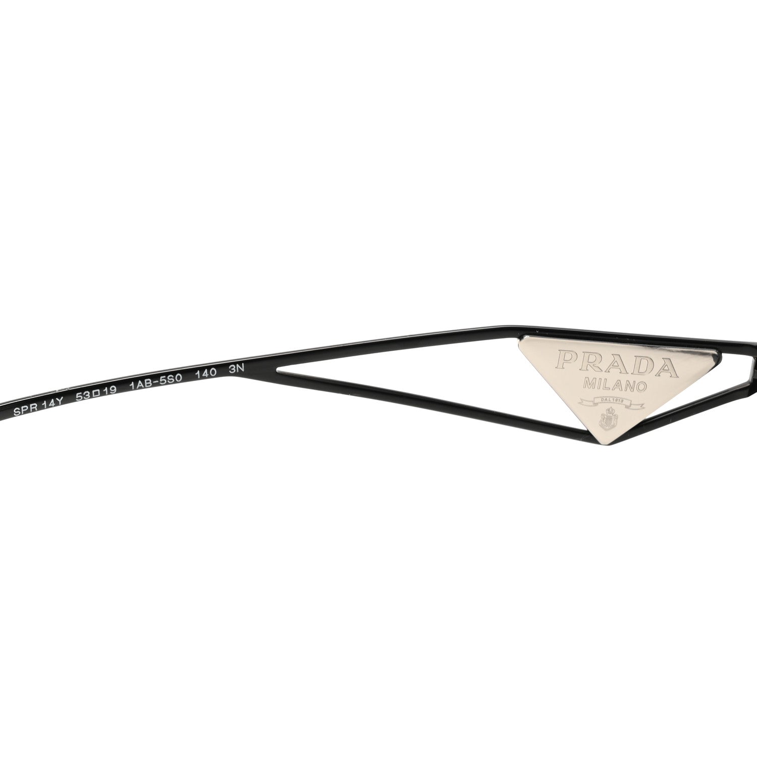 Prada Acetate Sunglasses SPR 14Y Black Slate Gray 5 of 8