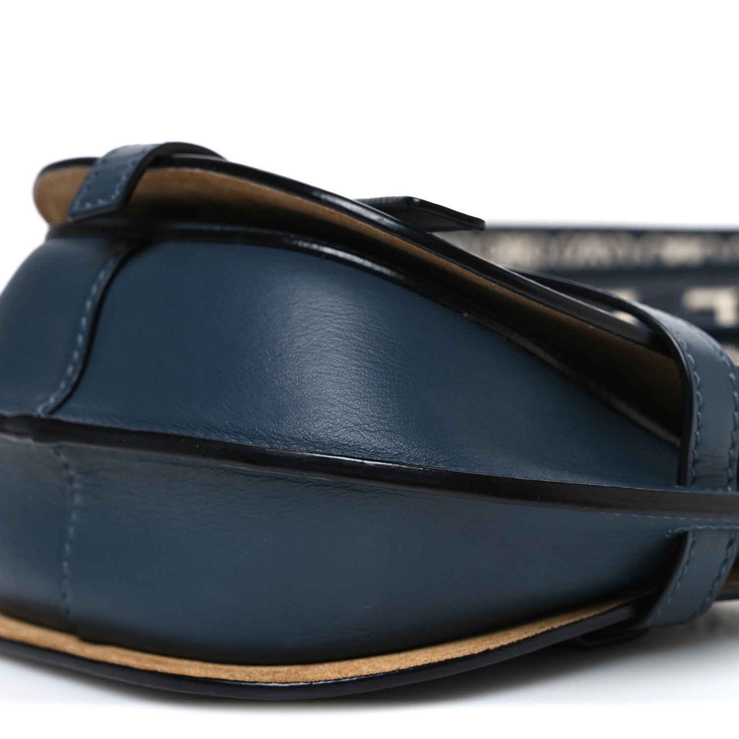 Loewe Calfskin Jacquard Mini Gate Crossbody Bag Onyx Blue 1845209