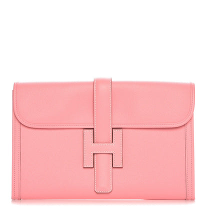 Hermes Epsom Jige PM Clutch Rose Confetti 1 of 8
