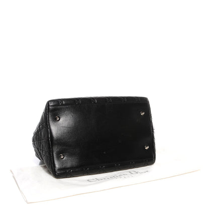 Christian Dior Lambskin Cannage Soft Large Lady Dior Tote Black 4 of 8