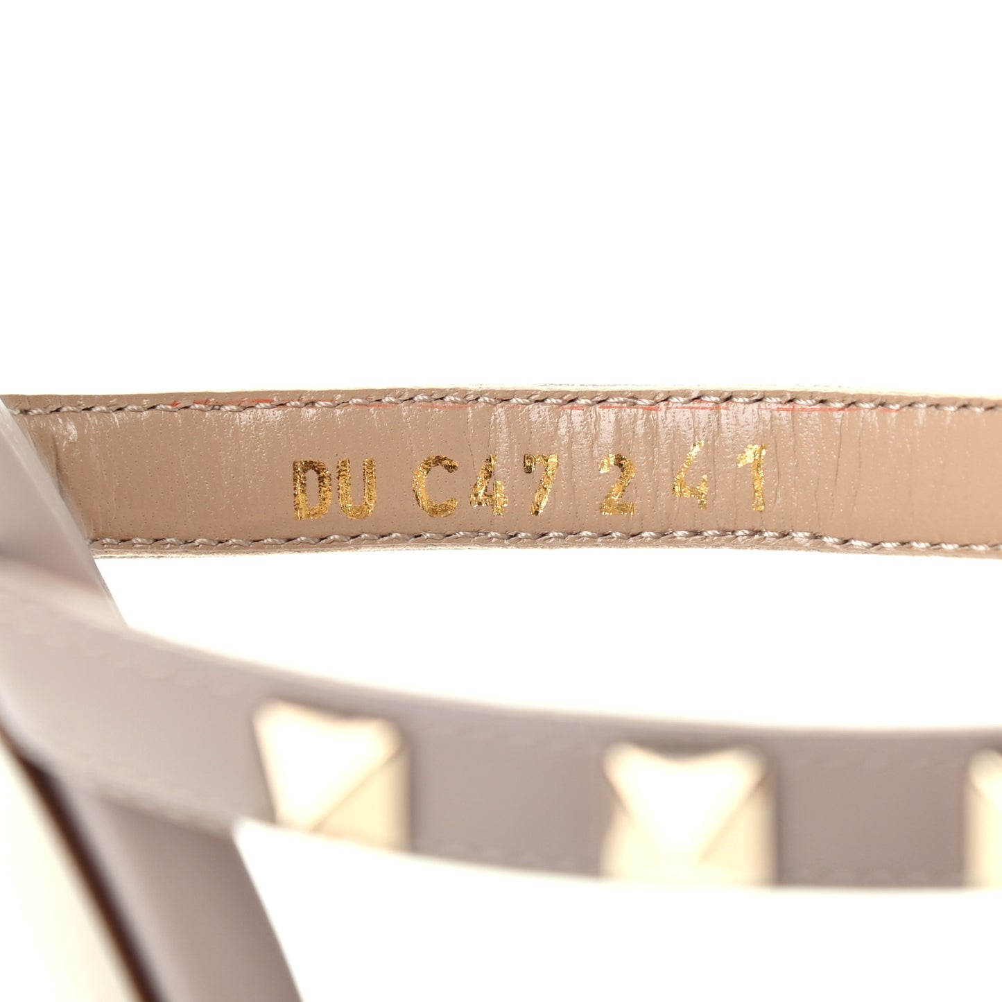 Calfskin Rockstud 60mm Caged Slide Sandals 41 Poudre