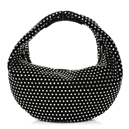 Khaite Crystal Suede Medium Olivia Hobo Black 1 of 9