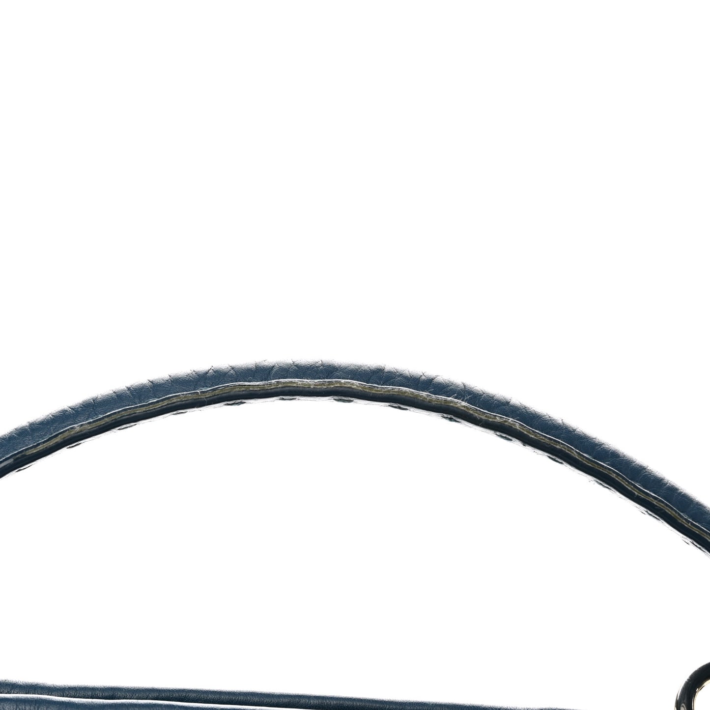 Cuoio Romano Selleria Bi-Color Medium Peekaboo Iconic Satchel Blue Latte