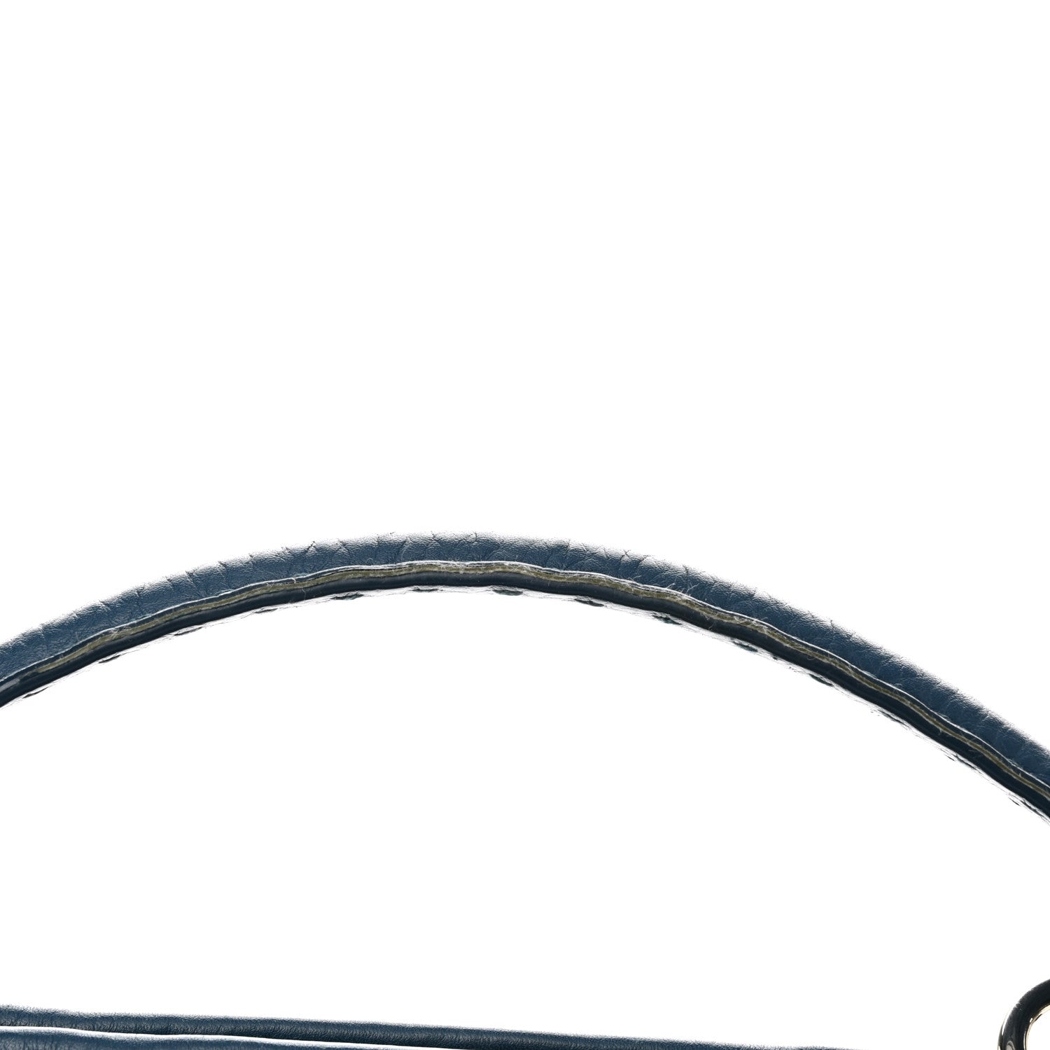 Fendi Cuoio Romano Selleria Bi-Color Medium Peekaboo Iconic Satchel Blue Latte 7 of 10