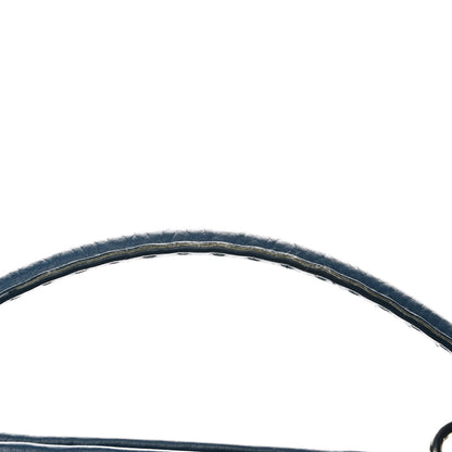 Fendi Cuoio Romano Selleria Bi-Color Medium Peekaboo Iconic Satchel Blue Latte 7 of 10