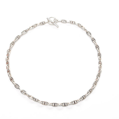 Hermes Sterling Silver Chaine D'Ancre Necklace PM 6 of 7