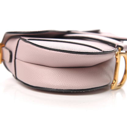 Christian Dior Grained Calfskin Mini Saddle Bag Light Pink 5 of 8