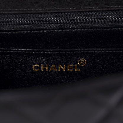 Chanel Lambskin Quilted XL Jumbo Single Flap Black 9 of 12