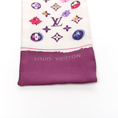 Louis Vuitton Silk Monogram Splash Bandeau Purple 2 of 2