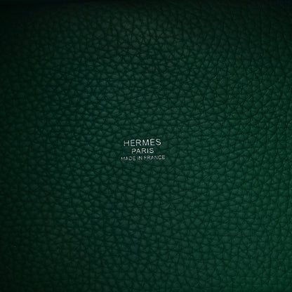 Hermes Taurillon Clemence Picotin Lock 18 PM Vert Vertigo 6 of 9