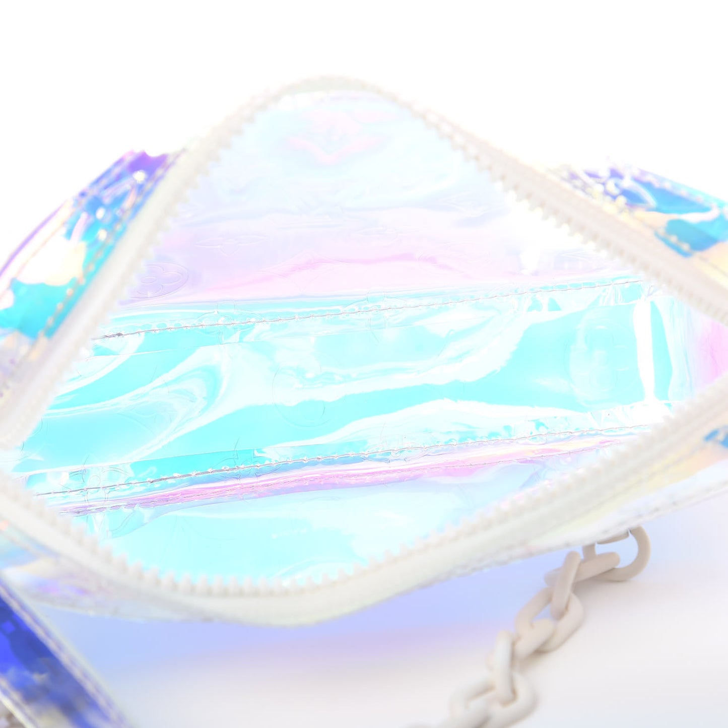 PVC Monogram Pochette Volga Iridescent Prism