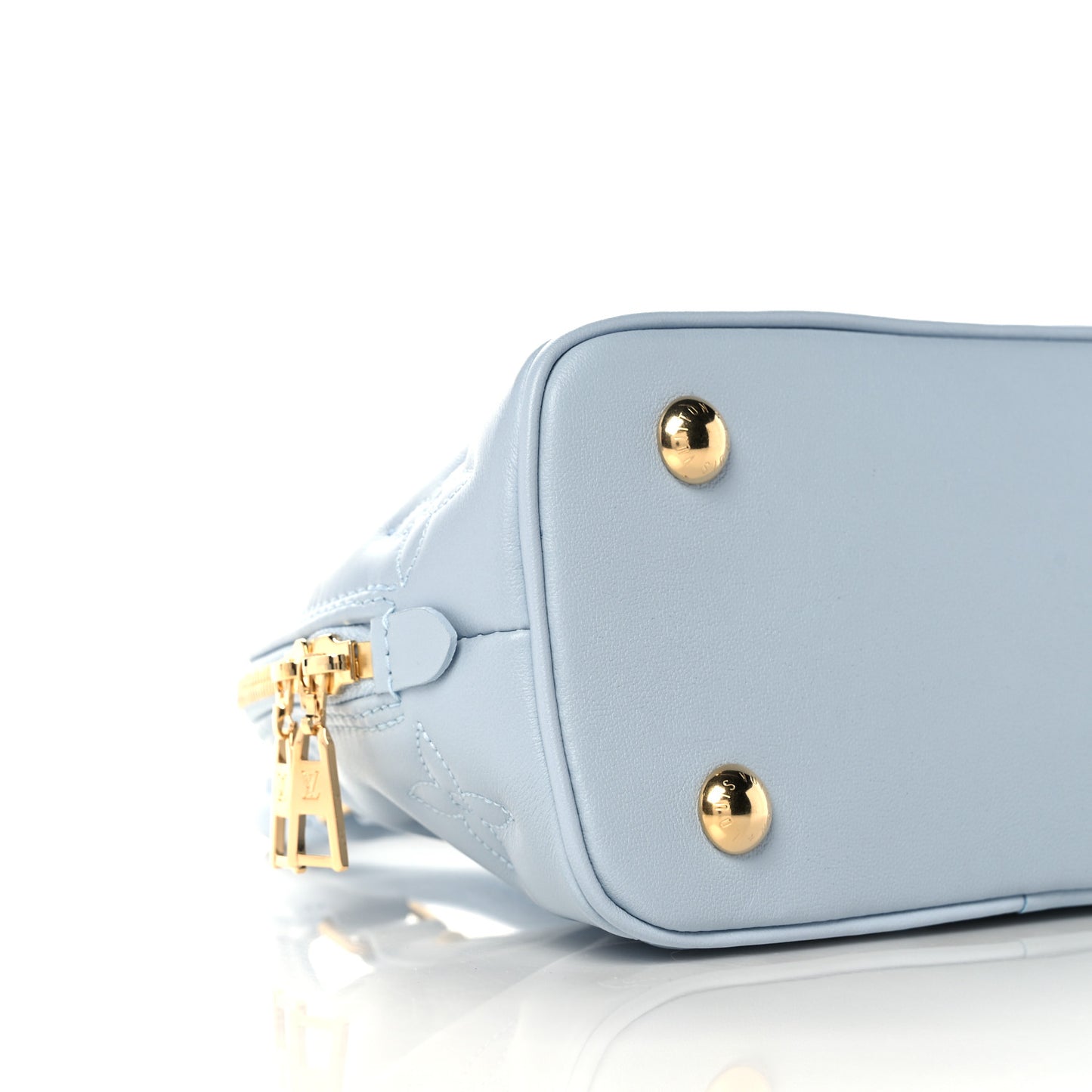 Calfskin Bubblegram Alma BB Ice Blue