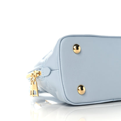 Louis Vuitton Calfskin Bubblegram Alma BB Ice Blue 8 of 11