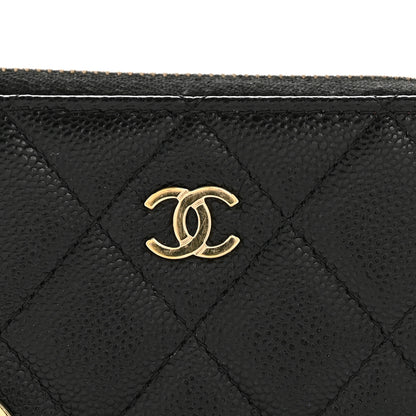 Chanel Caviar Quilted Zipped Key Holder Case Black 8 of 8