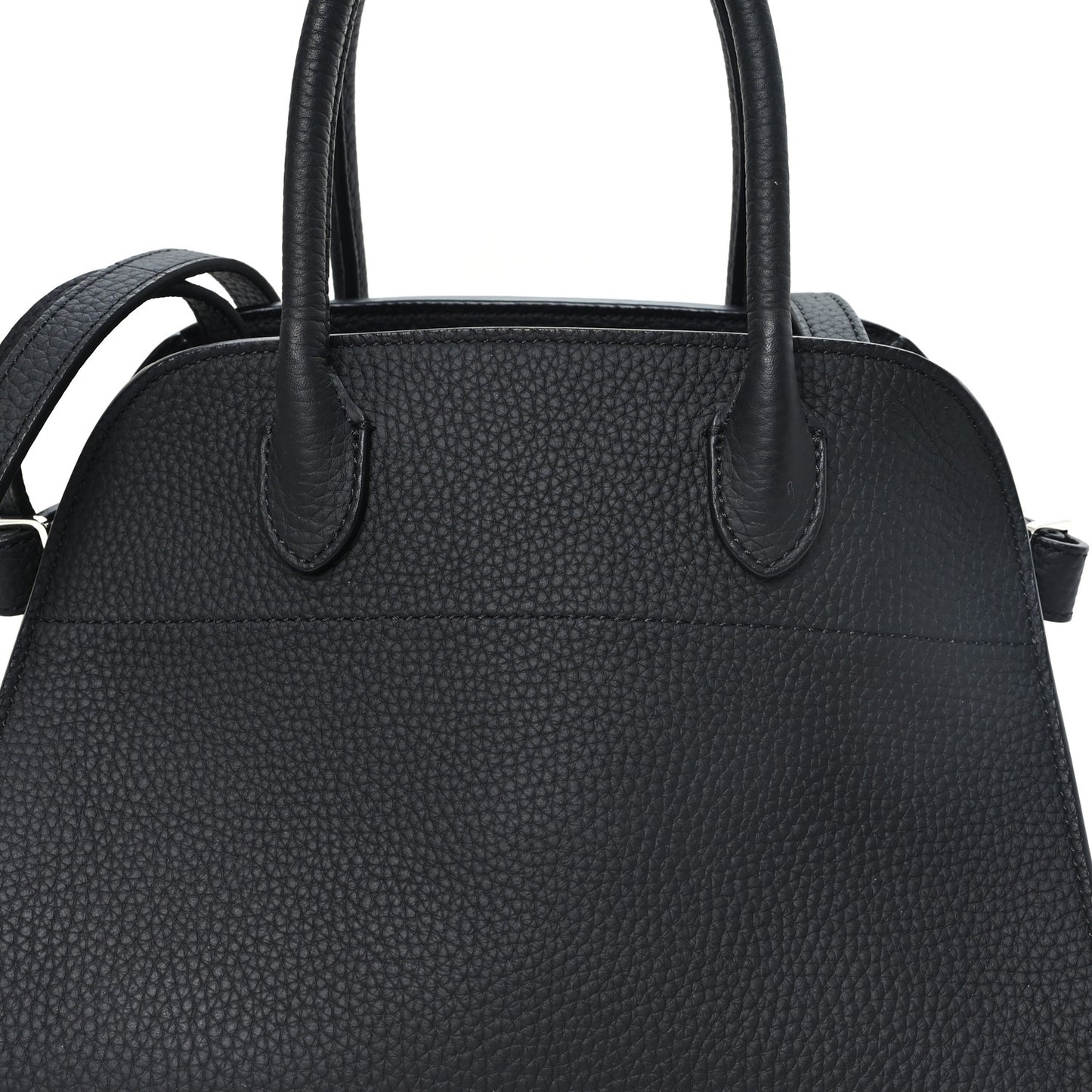 Grained Calfskin Soft Margaux 10 Bag Black