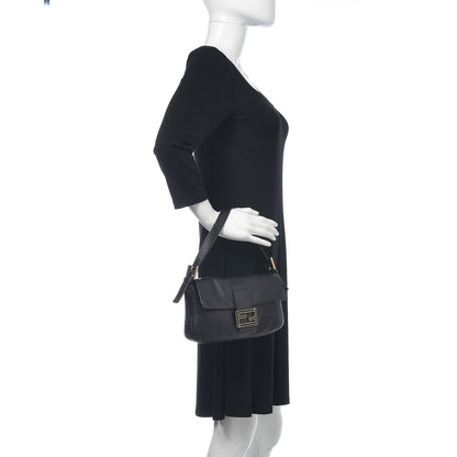 Fendi Calfskin Baguette Black 2 of 14