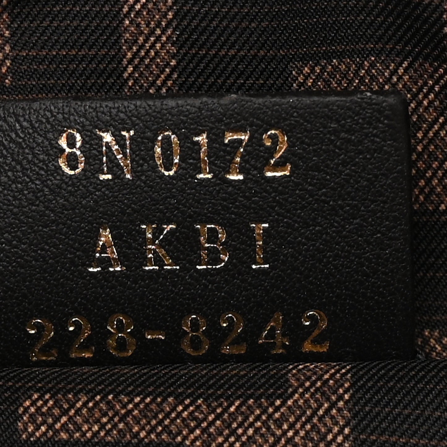 Fabric Jacquard FF 1974 Small Trapezoid Beauty Pouch Tobacco Moro Black