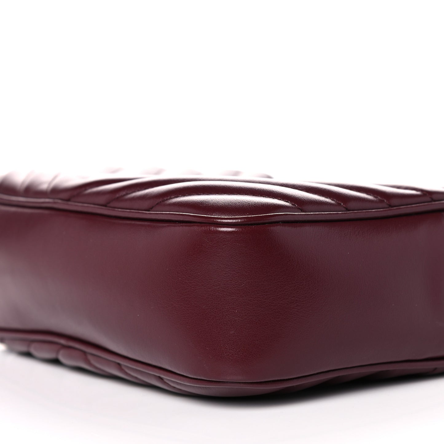 Calfskin Matelasse Monogram Lou Camera Bag Dark Legion Red
