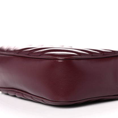 Saint Laurent Calfskin Matelasse Monogram Lou Camera Bag Dark Legion Red 9 of 10